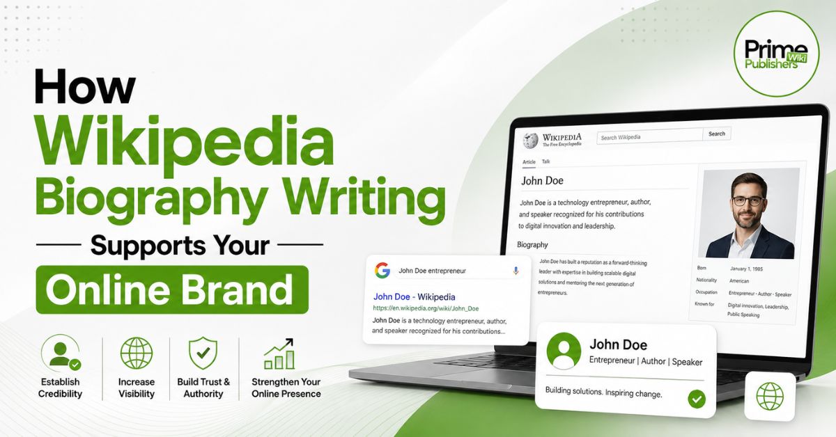 Wikipedia biography writing blog